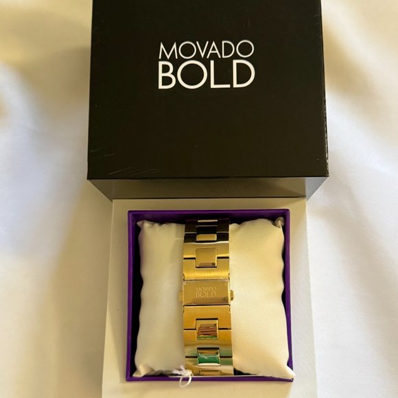 Movado Bold Trend propel Chrono Gold Tone Steel Case & Band Men's Watch 3601042 - Picture 3 of 7